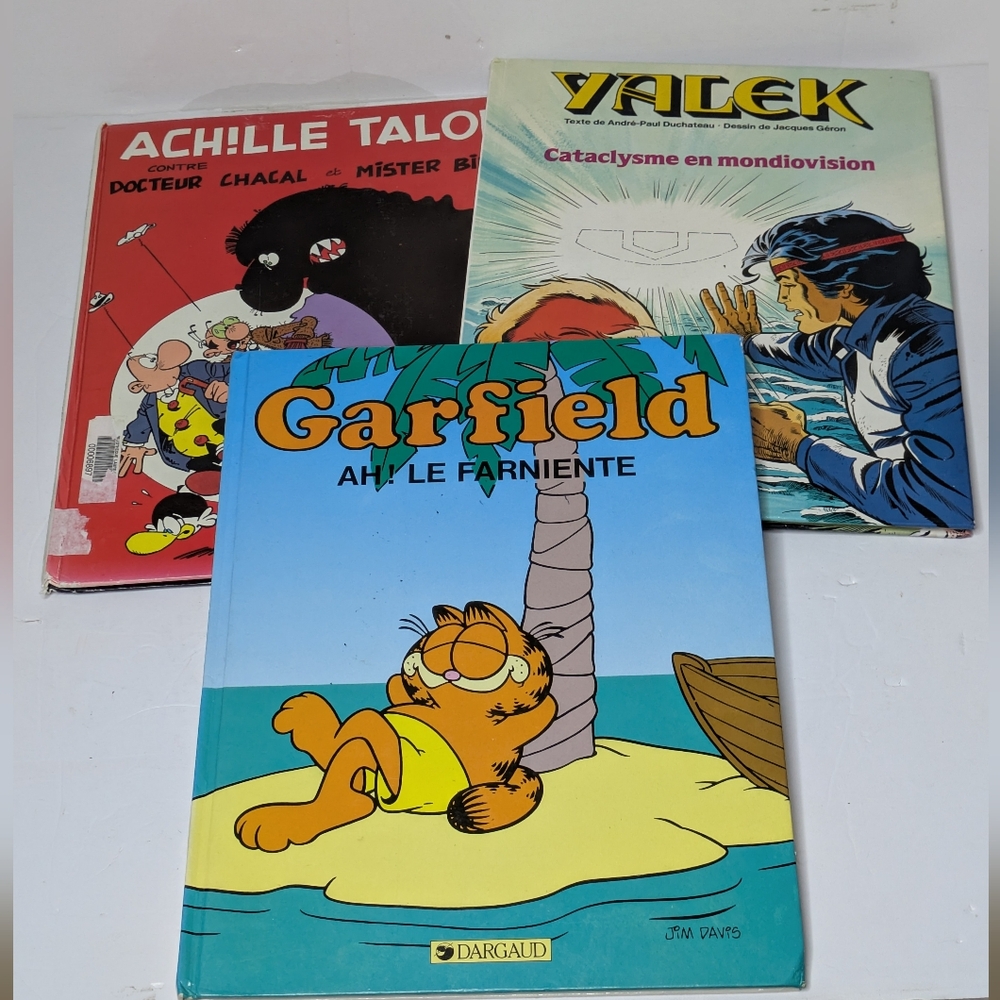 Lot Bande Dessinée - Yalek  Cataclysme en Mondiovision, Garfield, Achille Talon
